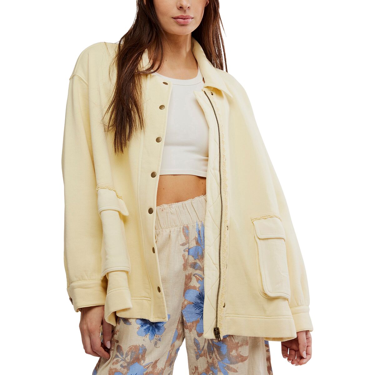 Image of Free People Alexa Sweatshirt - Women's Flan, L
