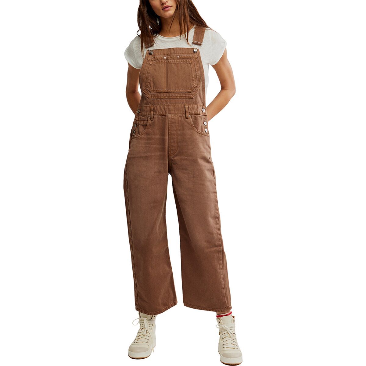 Image of Free People Deep Trance Overall - Women's Brown Sugar, L