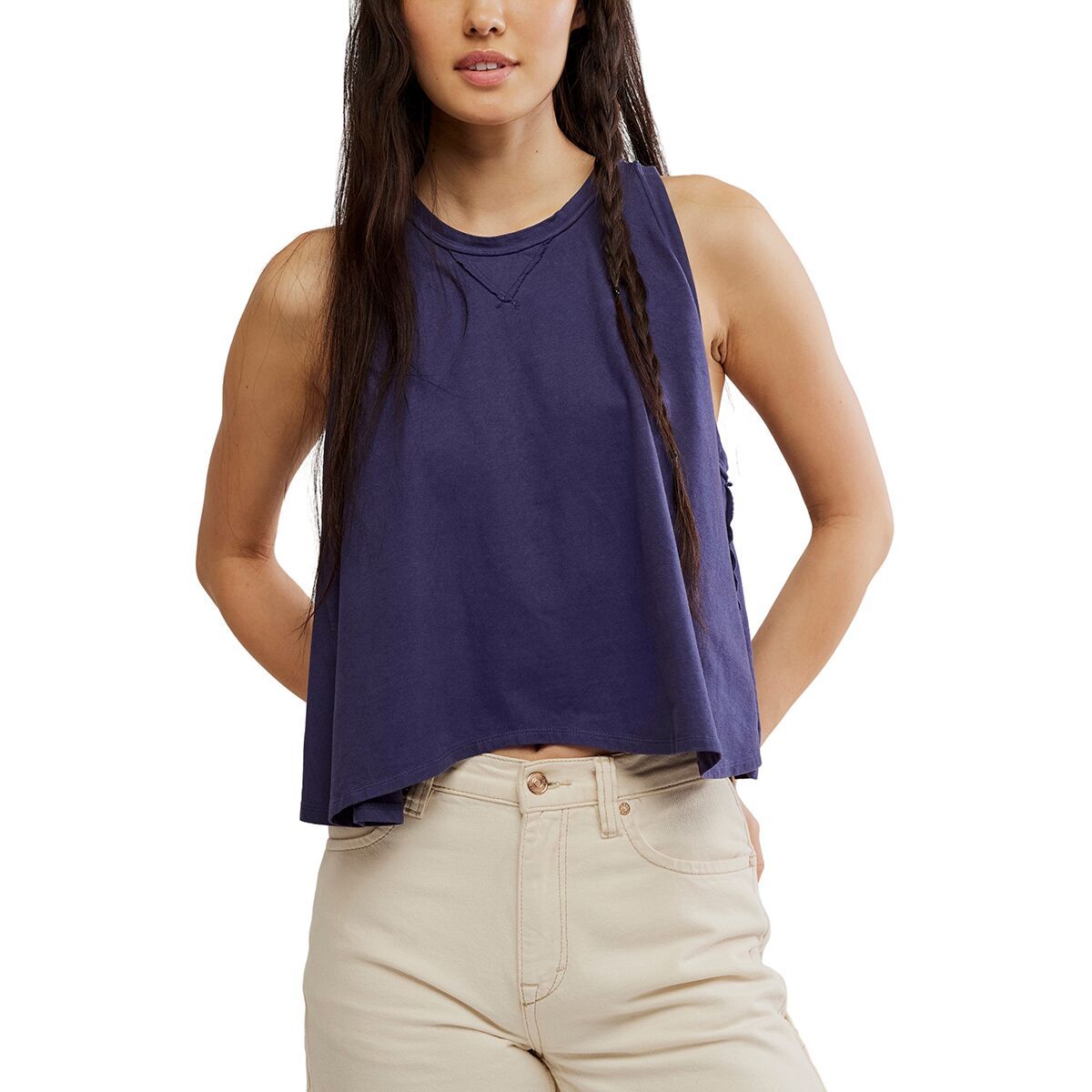 Image of Free People Hialeah T-Shirt - Women's Deep Seas, M