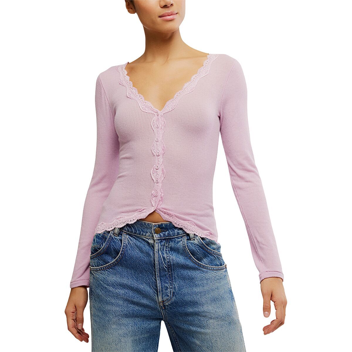 Image of Free People Big Love Cardi - Women's Plum Blossom, XL