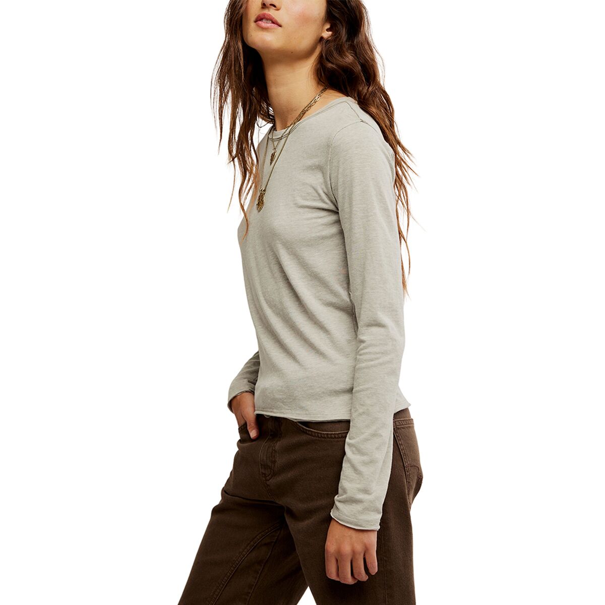 Free People Nova Tee Long Sleeve Shirt - Women's - Clothing