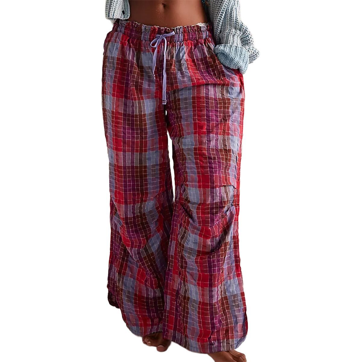 Image of Free People Find The Time Lounge Pant - Women's Maroon Combo, M