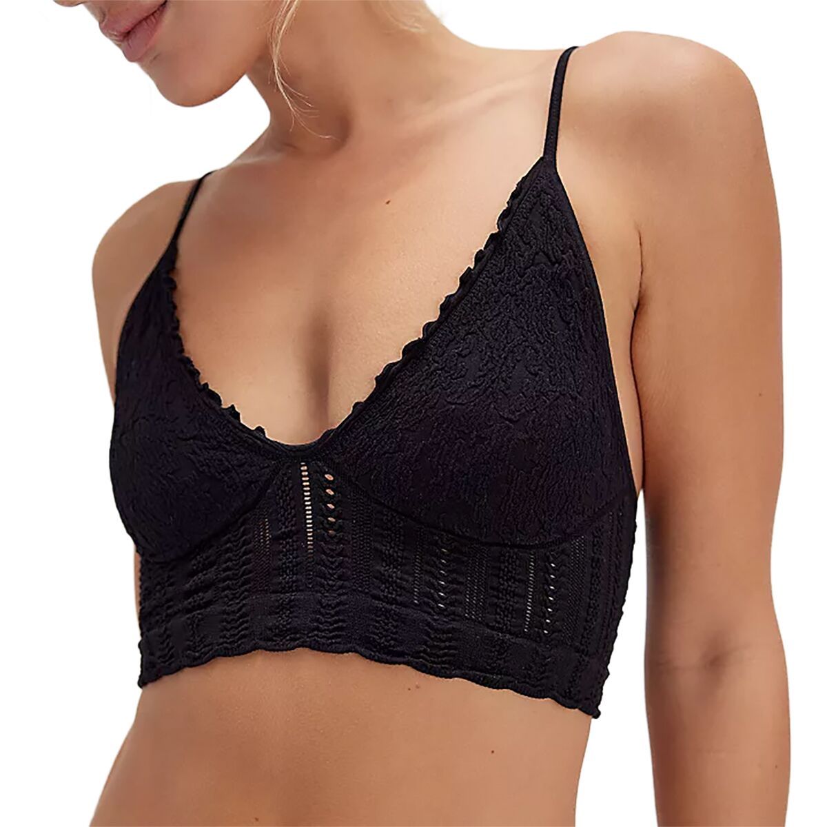 Image of Free People Heirloom Seamless Bralette - Women's Black, L/XL