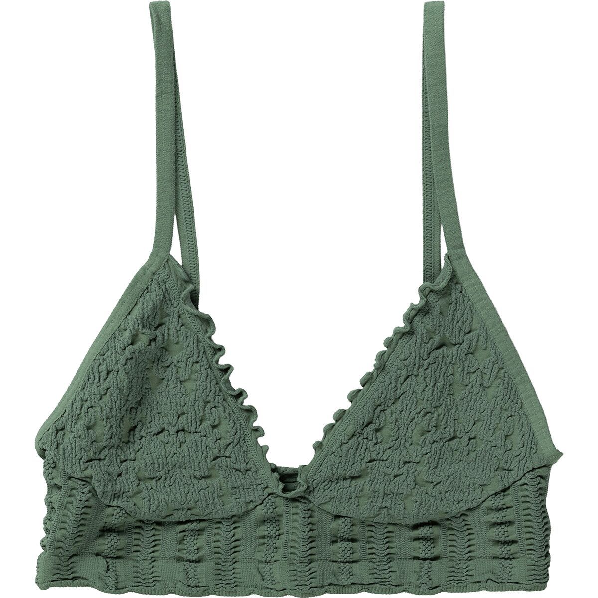 Image of Free People Heirloom Seamless Bralette - Women's Forest Run, L/XL