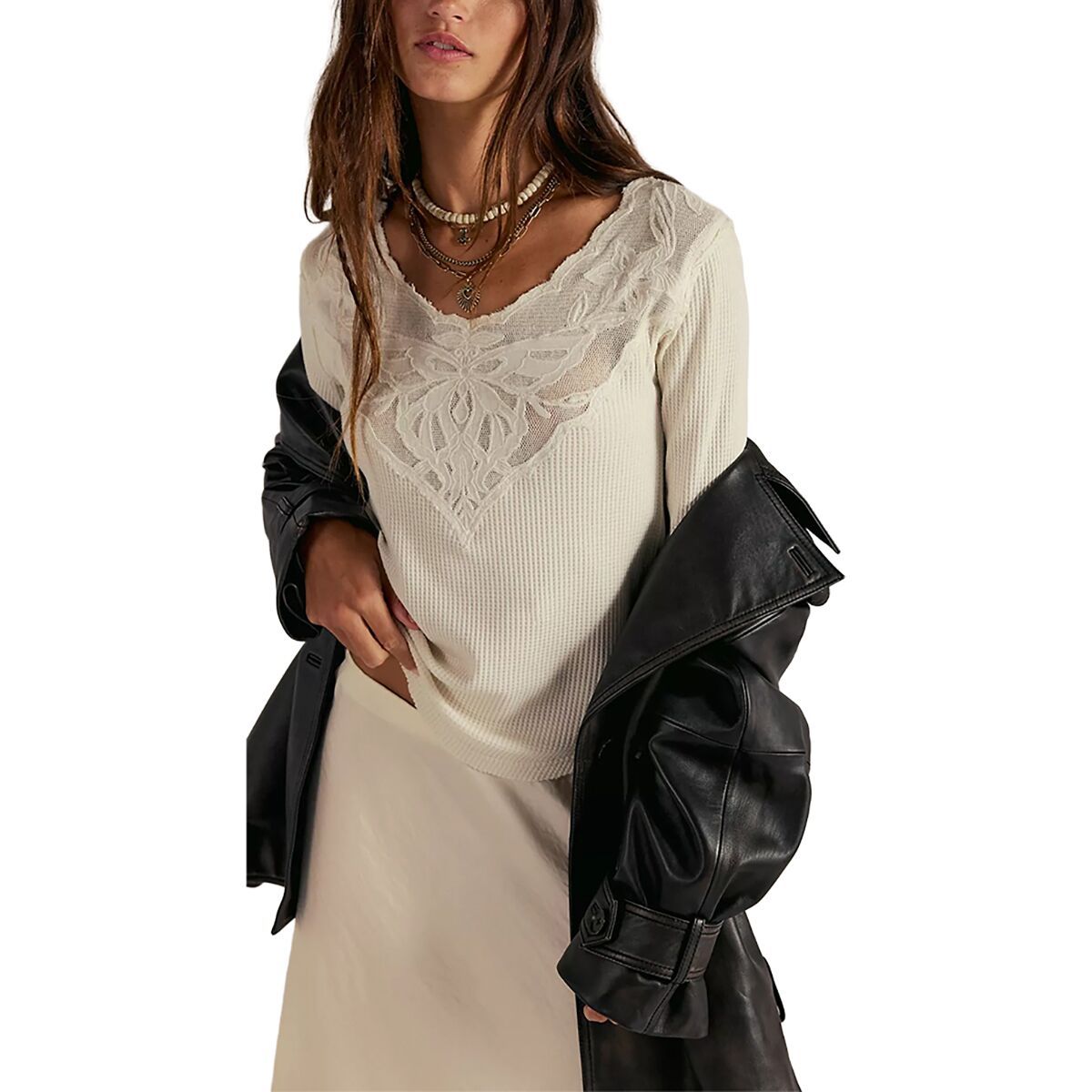 Image of Free People Butterfly Cuff Top - Women's Sugar Swizzle, M