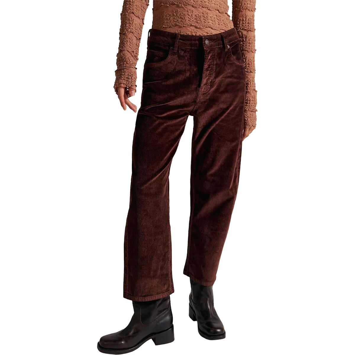 Image of Free People Deep Trance Cord Pant - Women's Shaved Chocolate, 25