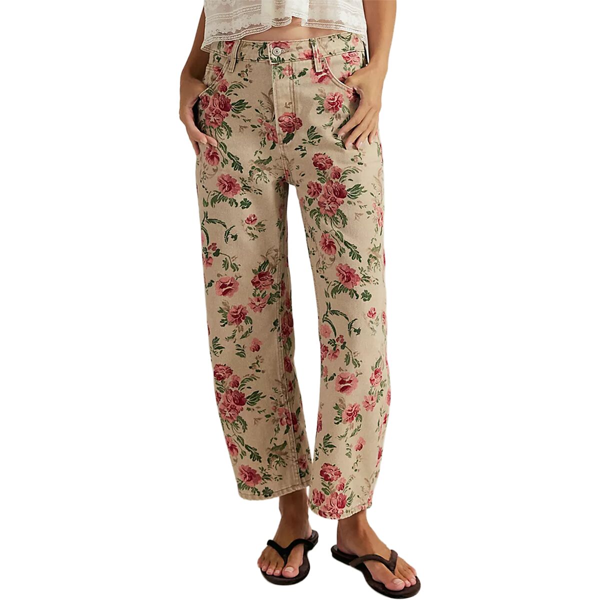 Free People Free People Deep Trance Printed Pant - Women's Wallpaper Floral, 29