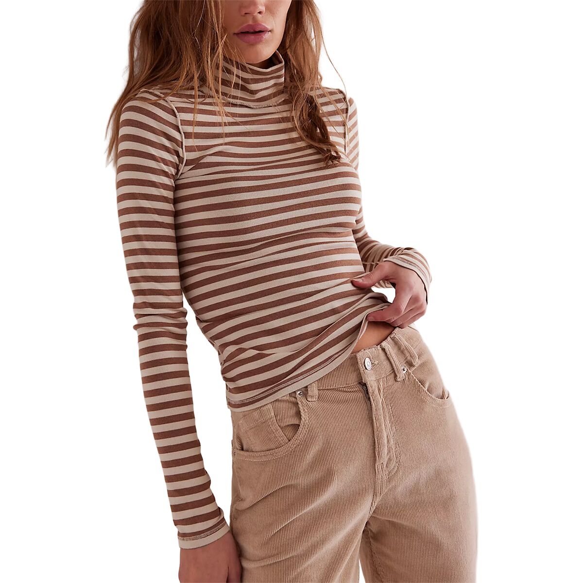 Free People Free People Good Good Turtle Stripe Top - Women's Otter/Tea, L