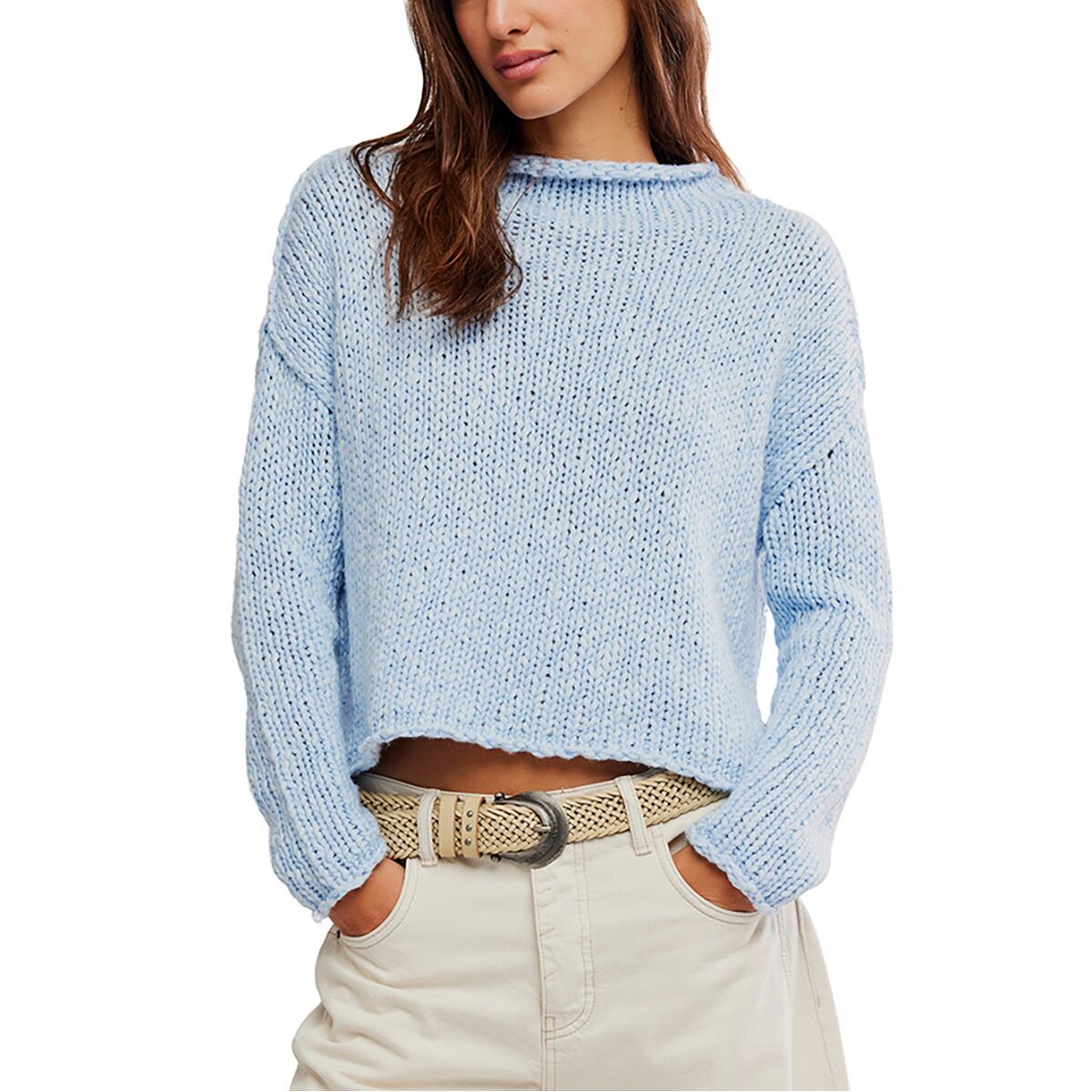 Image of Free People Opal Sweater - Women's Cashmere Blue, S