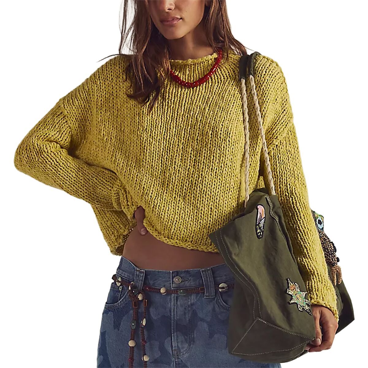 Free People Opal Sweater - Women's Mango Mint, XL