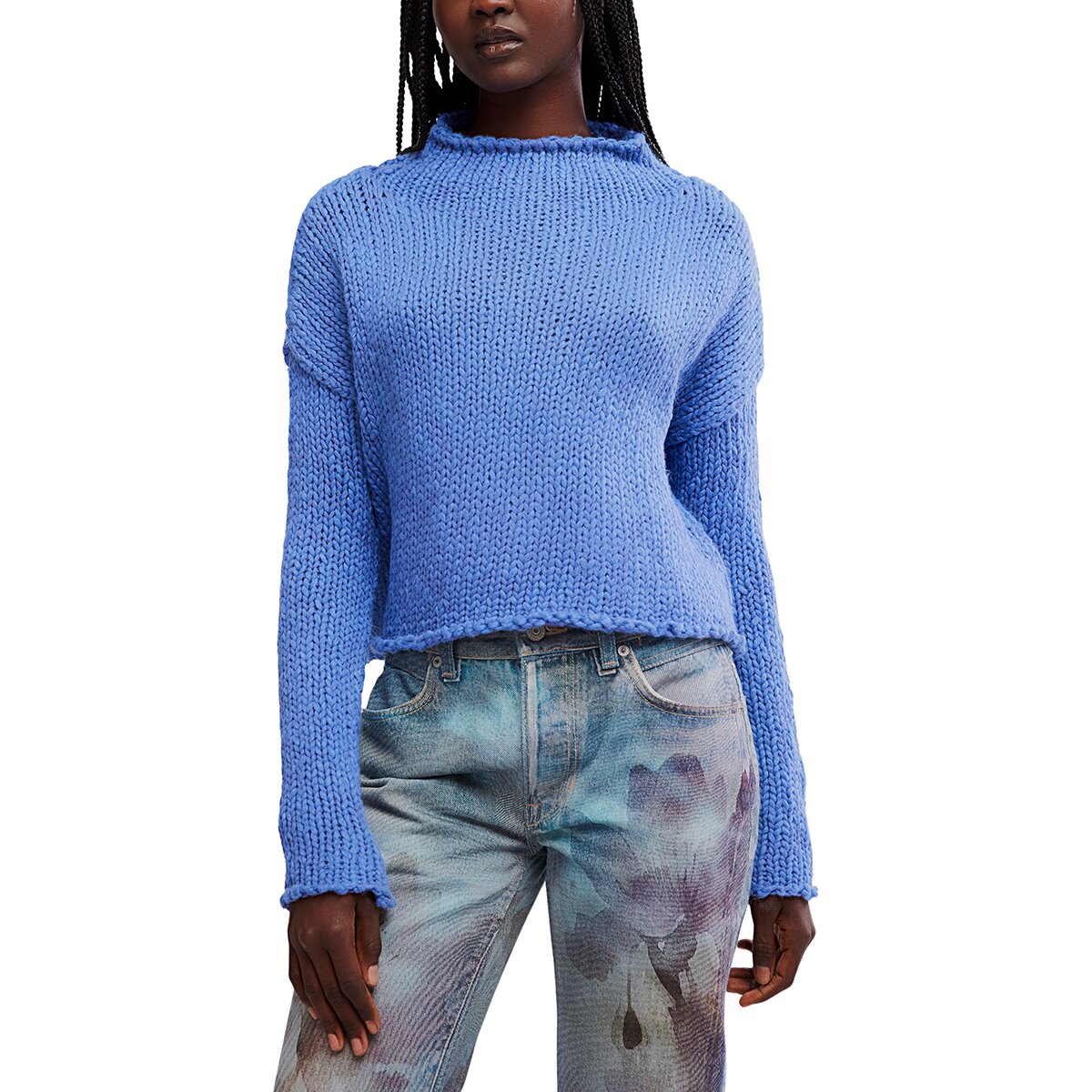 Image of Free People Opal Sweater - Women's Peri Blue, M