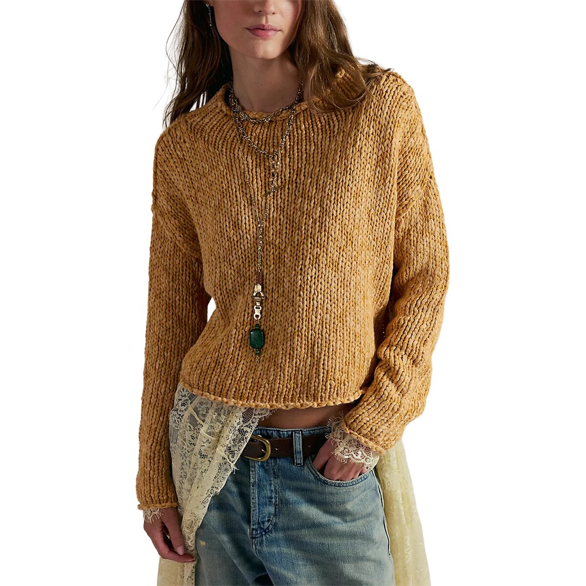 Image of Free People Opal Sweater - Women's Sweet Potato, S