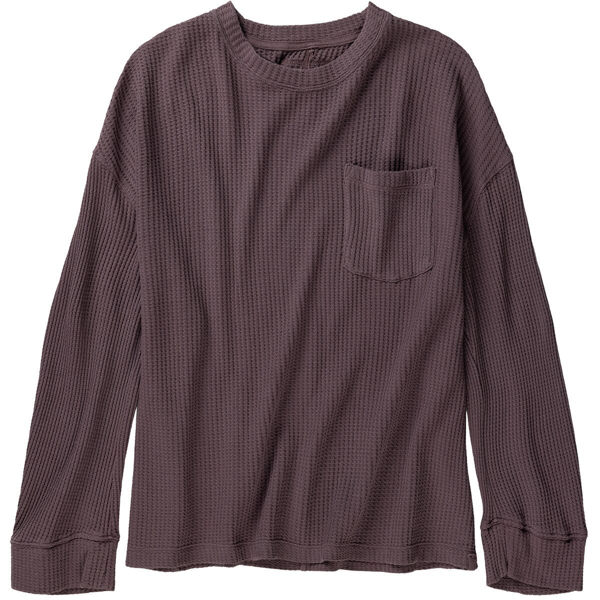 Image of Free People Dawson Pocket Thermal Top - Women's Dark Purple, XL