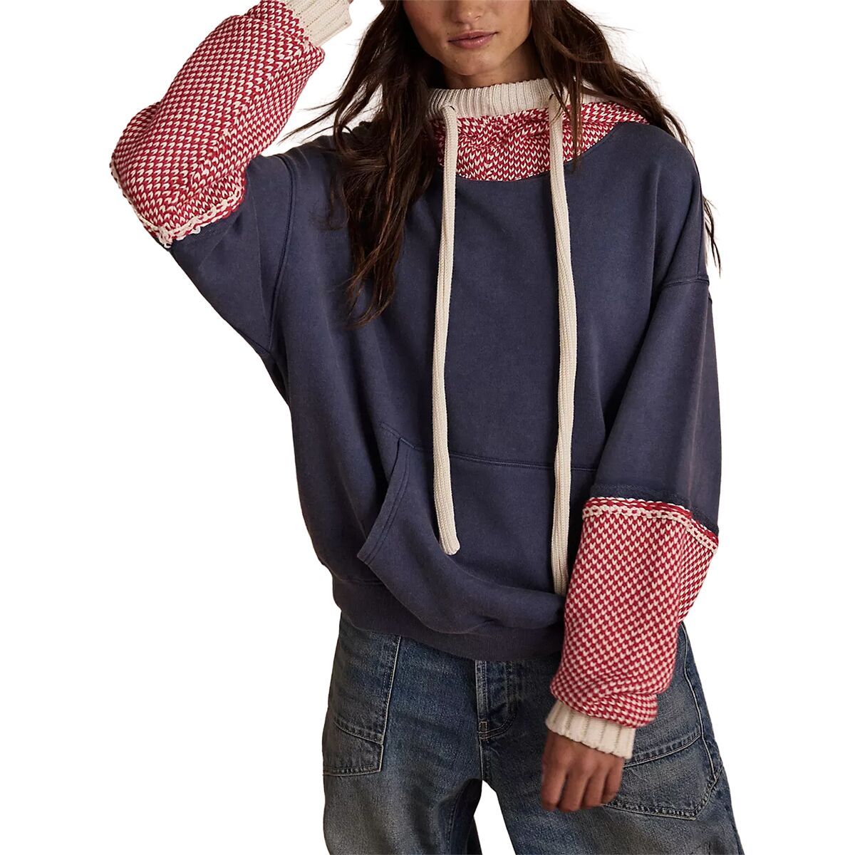 Free People Snug Bonnet Sweatshirt - Women's Indigo, M