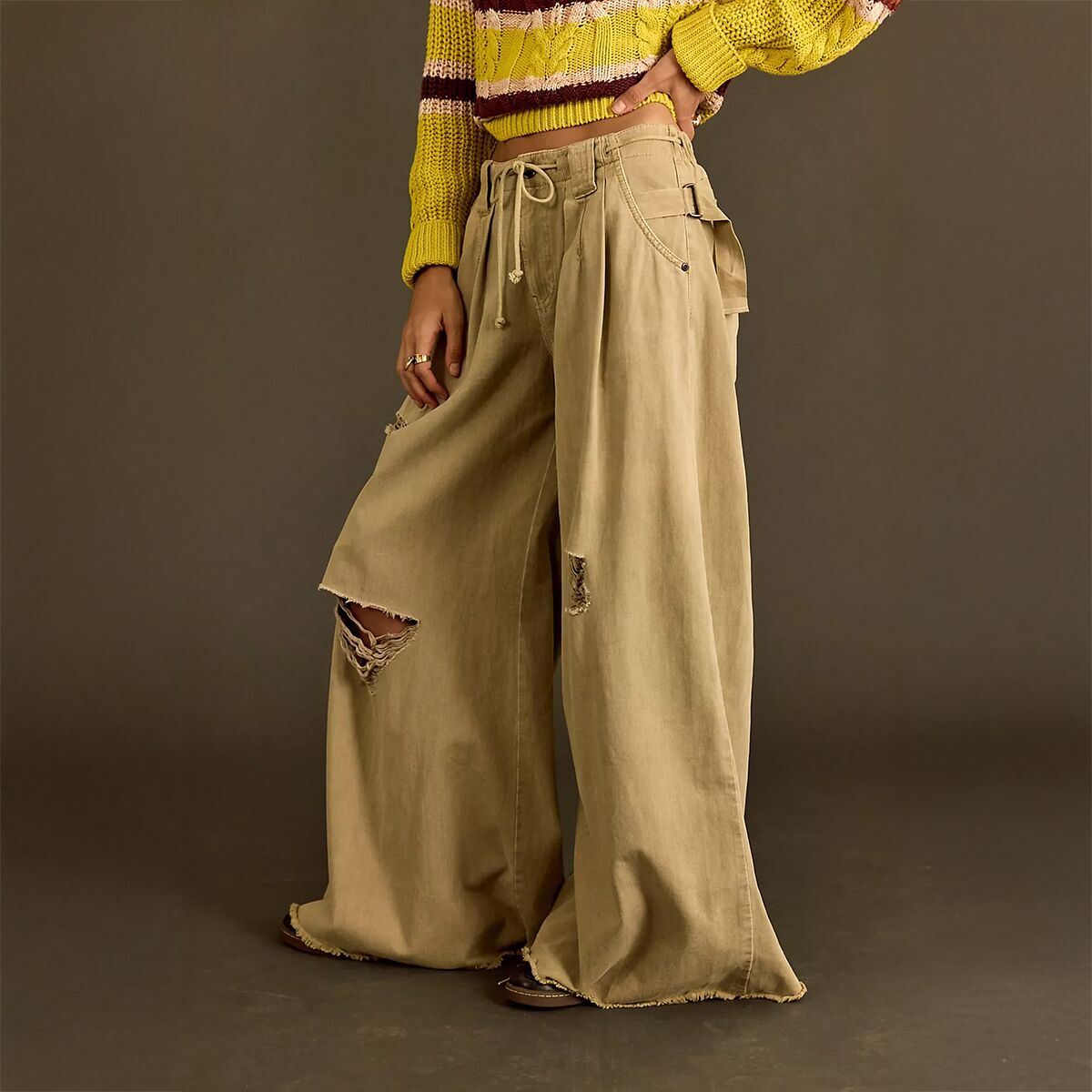 Free People Julien Wide Leg Chino Pant - Women's - Clothing