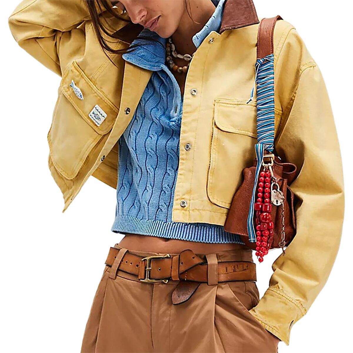 Image of Free People Martha Workwear Jacket - Women's Rattan, S