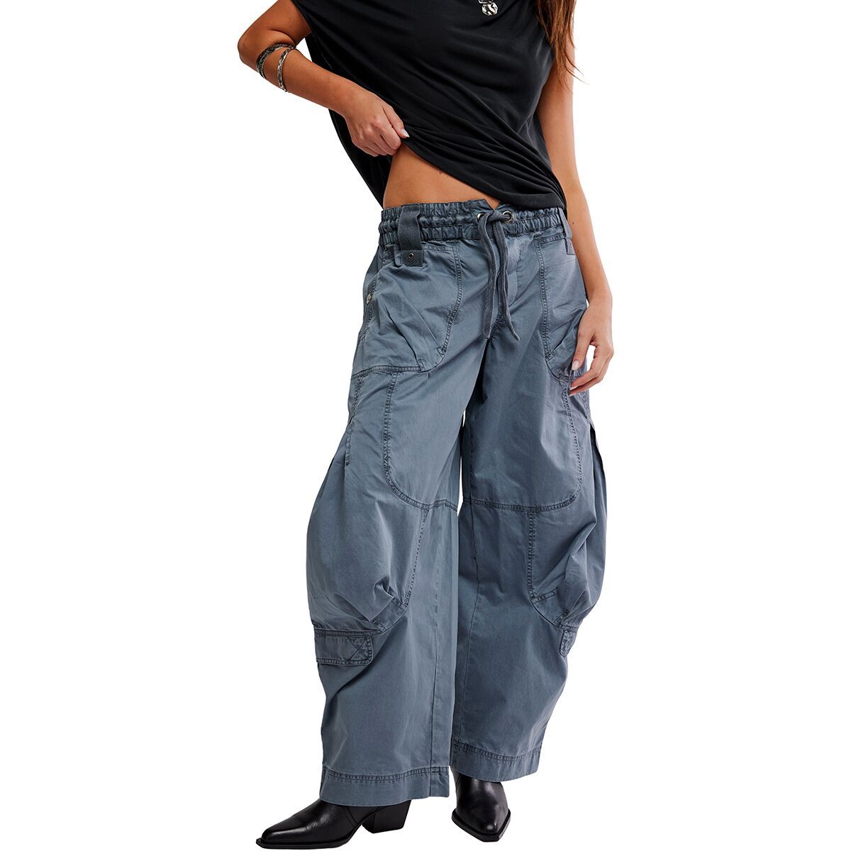 Image of Free People Onset Parachute Pant - Women's Steel, XL