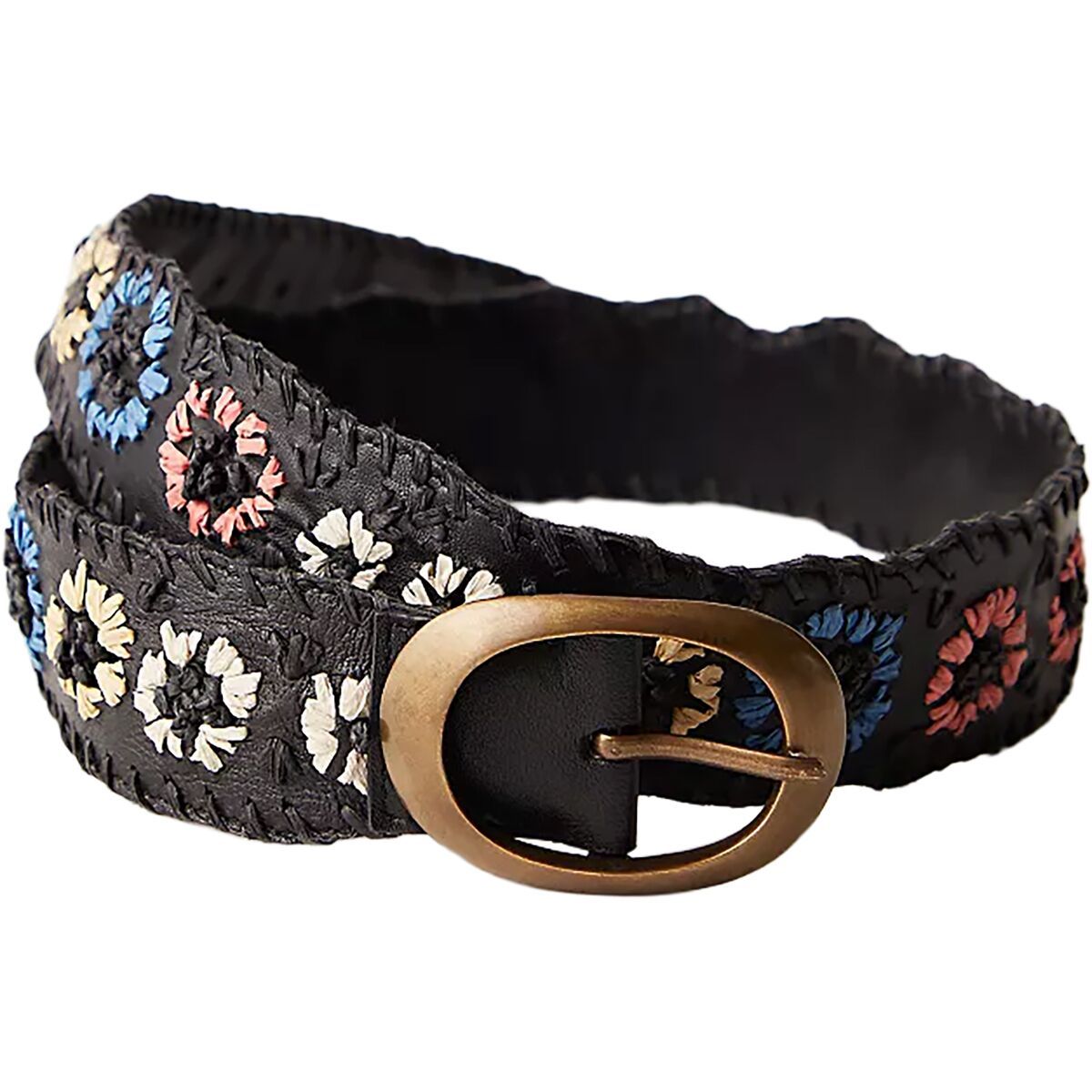Image of Free People Indigo Dreaming Raffia Belt - Women's Coastal, XS/S