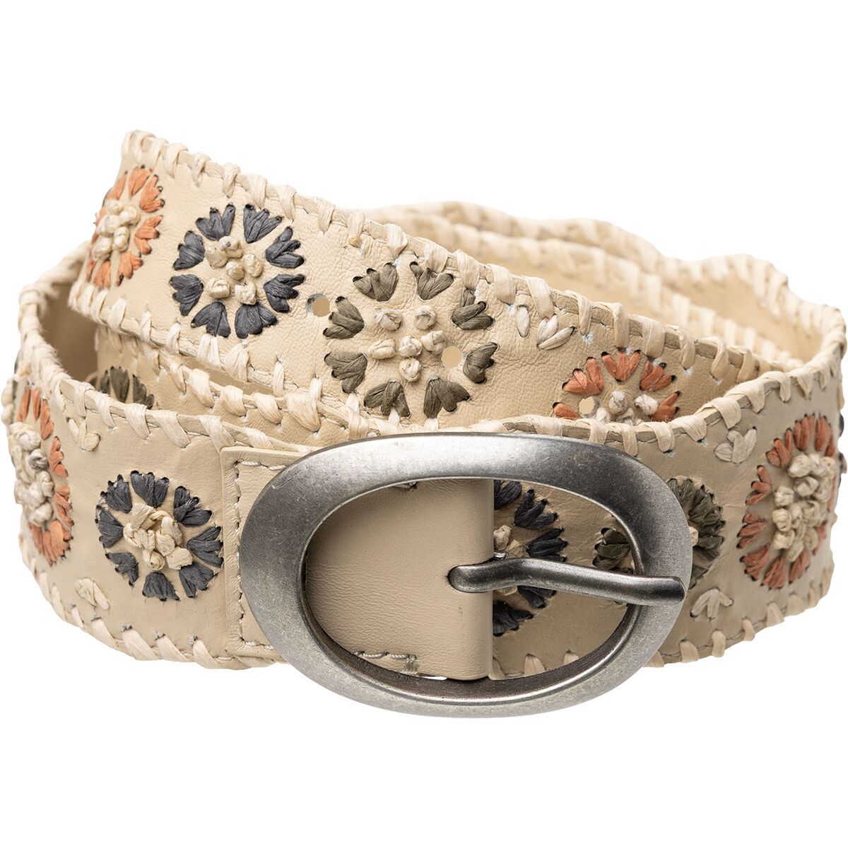 Image of Free People Indigo Dreaming Raffia Belt - Women's Natural, S/M
