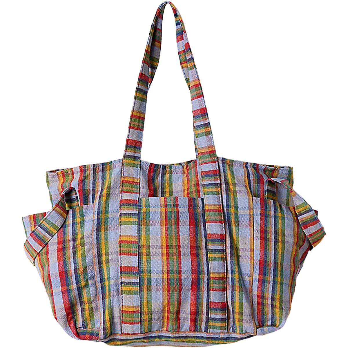 Image of Free People Oksana Multi Print Tote Blue Mix, One Size