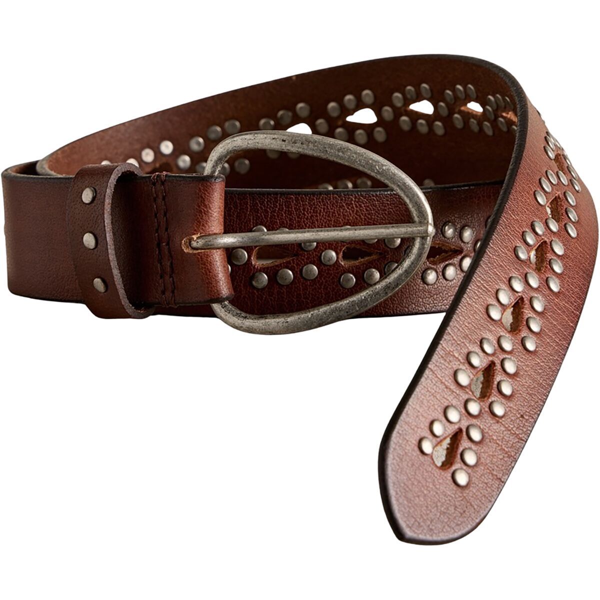 Image of Free People Wtf Preston Stud Belt - Women's Mocha, S/M