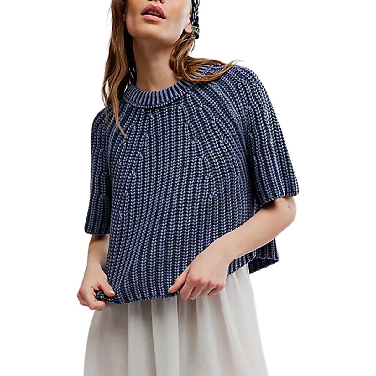Free People Free People Amy Sweater T-Shirt - Women's Navy Academy, XL