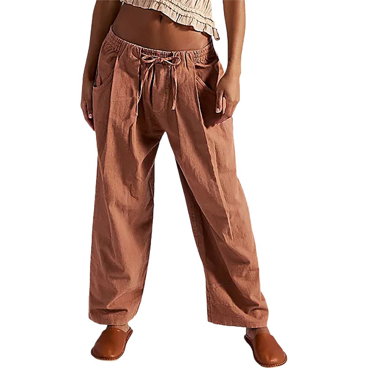 Image of Free People Chambers Laid Back Pull On Pant - Women's Canyon Sunset, L
