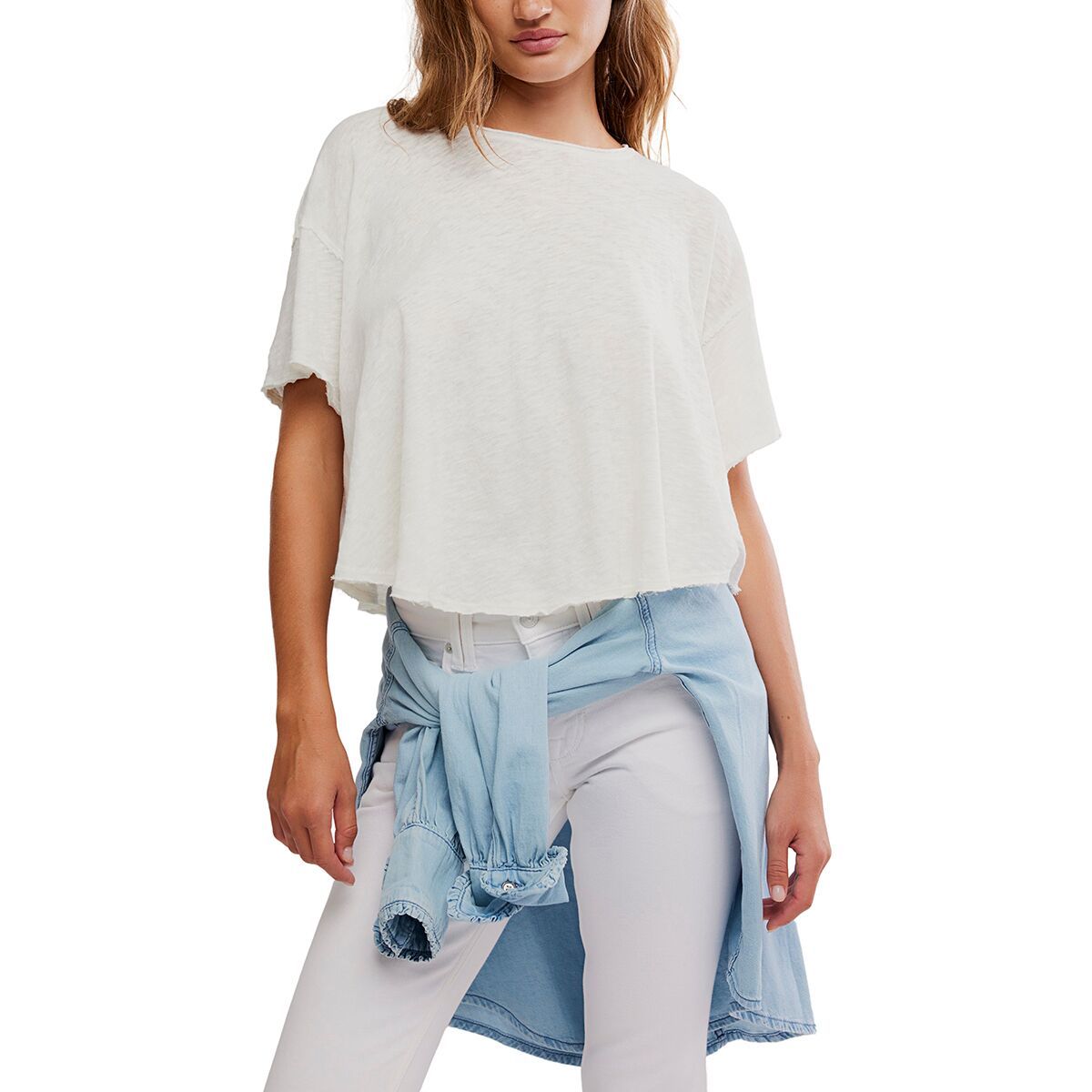 Image of Free People Elsie Swing Clo T-Shirt - Women's Whisper White, XL