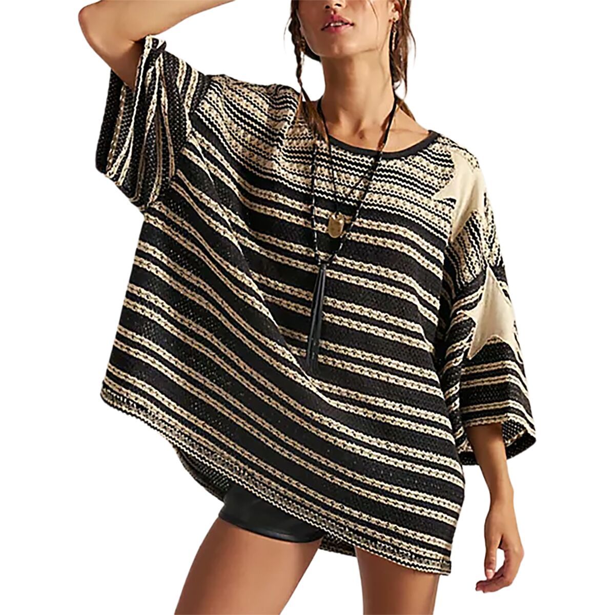 Image of Free People Fun In The Sun T-Shirt - Women's Oreo Combo, M