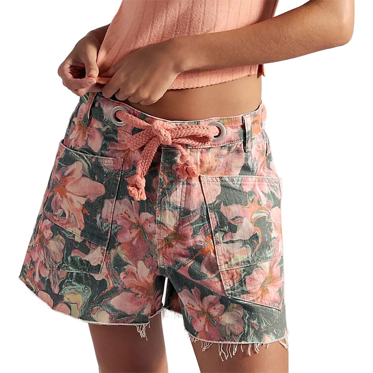 Image of Free People Moxie Printed Short - Women's Watermelon Combo, 26