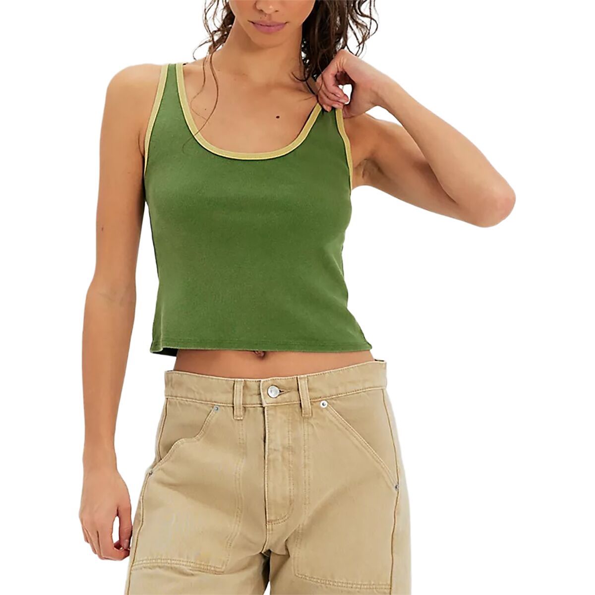 Image of Free People Moxie Tank Top - Women's Drenched Jungle Comb, L