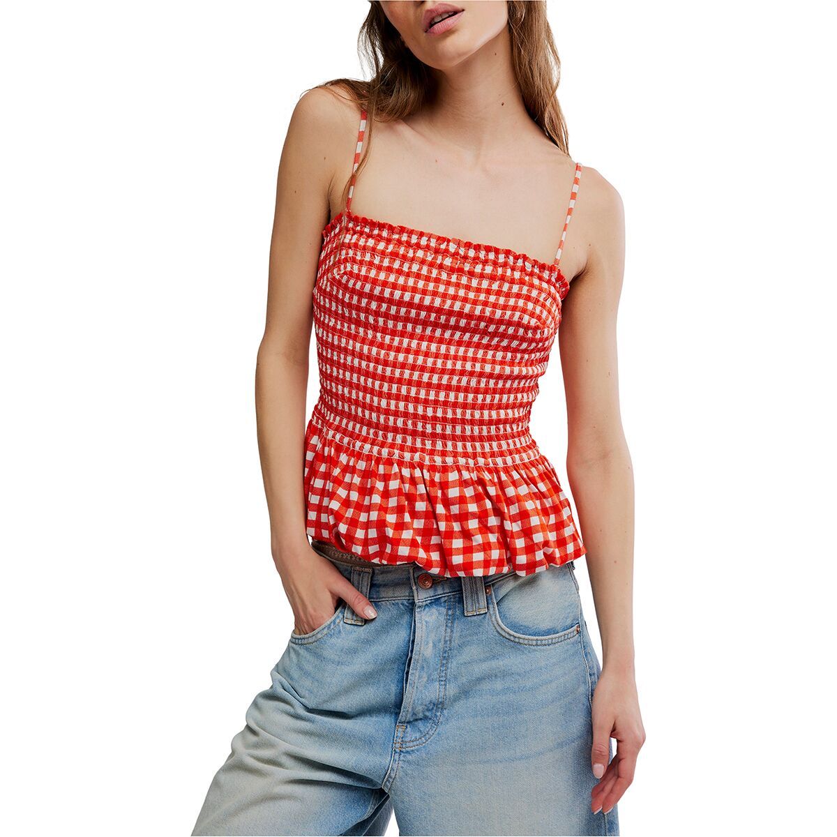 Image of Free People Sundance Tank Top - Women's Red Combo, S