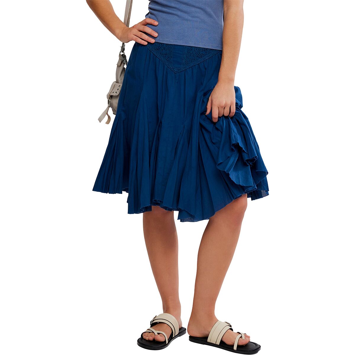 Image of Free People Fp 1 Frida Godet Midi Skirt - Women's Posideon, XL