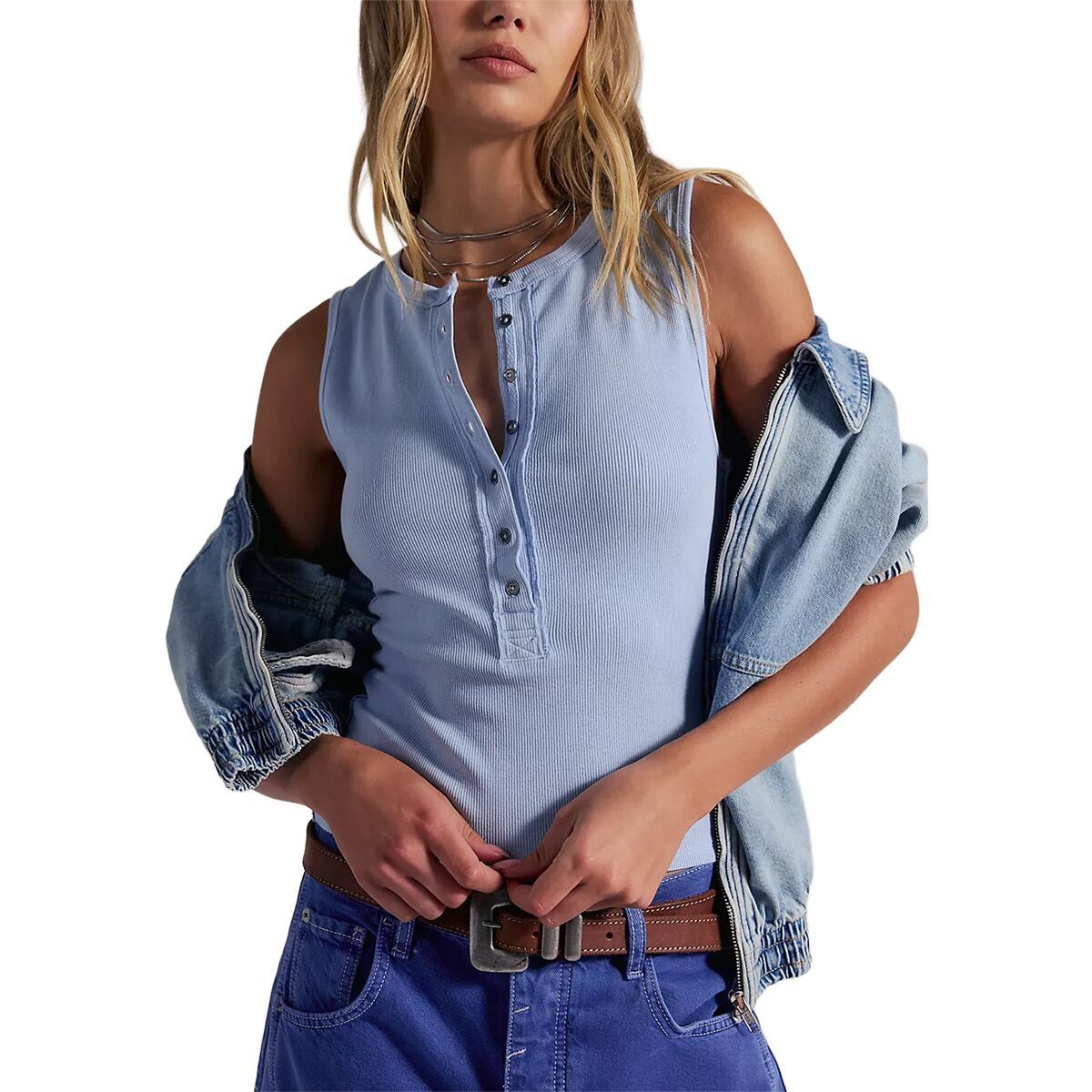 Image of Free People Jamie Henley Tank Top - Women's Dew Shine, S