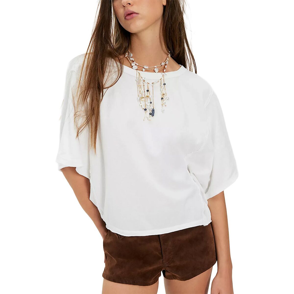 Image of Free People Next Level T-Shirt - Women's Clean Ivory, XS