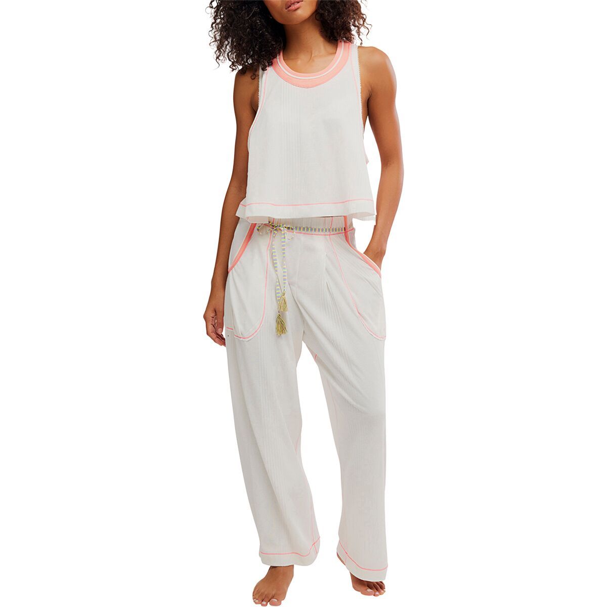 Image of Free People Weekender Lounge Set - Women's Ivory Combo, S