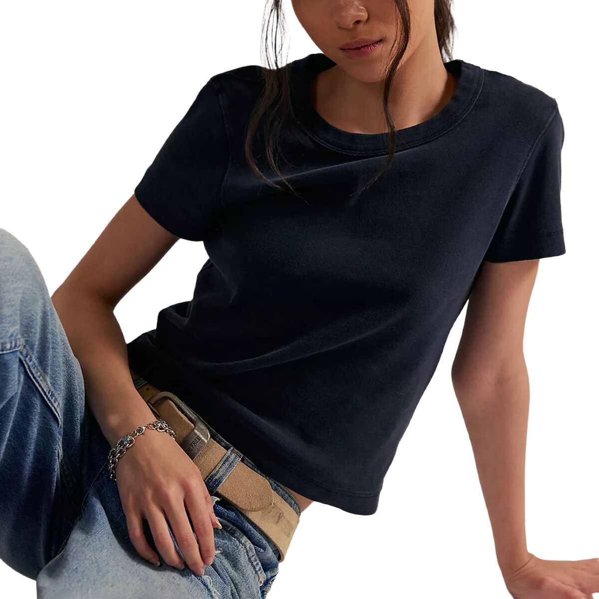 Image of Free People Wtf Atlas Crew T-Shirt - Women's Black, XS