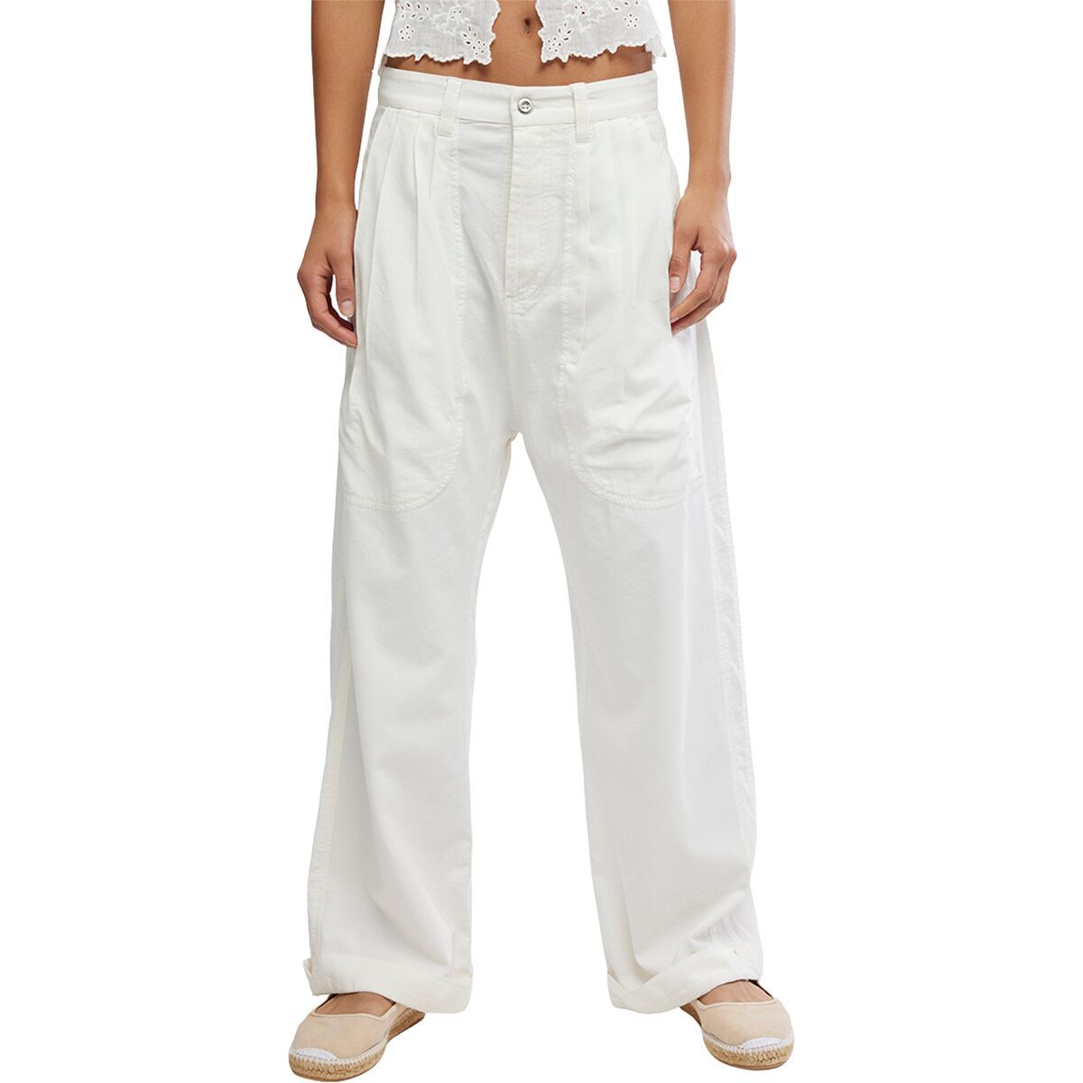 Image of Free People Clover Dropped Trouser - Women's Tofu, L