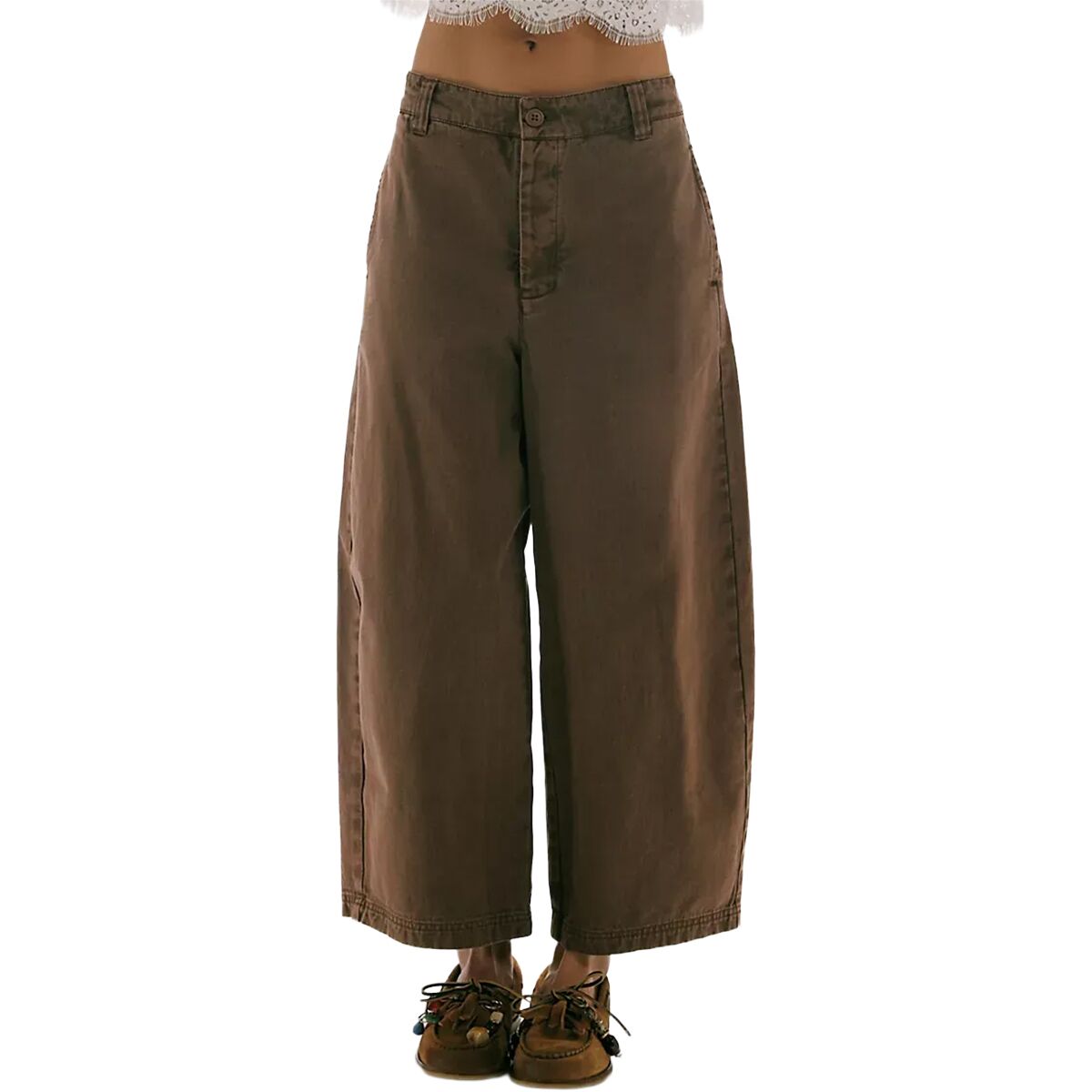 Image of Free People Laydown Chino Pant - Women's Brownie, 0