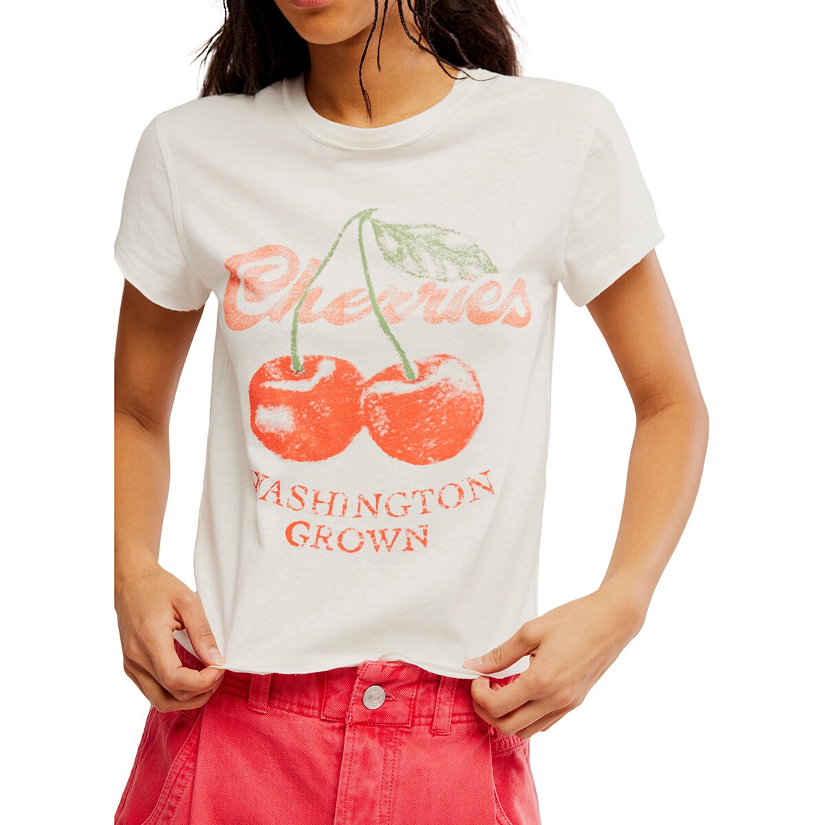 Image of Free People Nova Graphic T-Shirt - Women's Cherry Combo, S