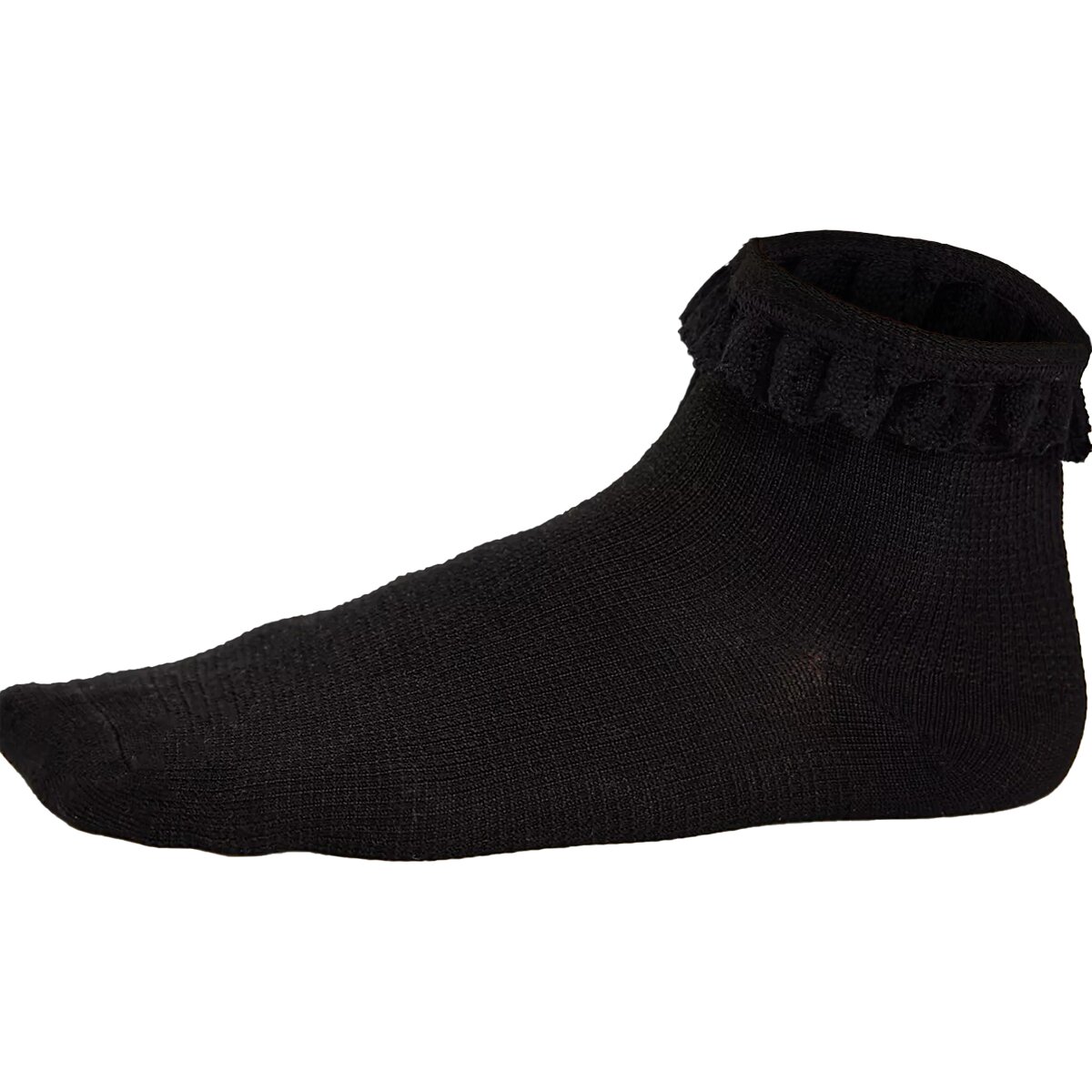 Image of Free People Beloved Waffle Knit Ankle Sock - Women's Black, One Size