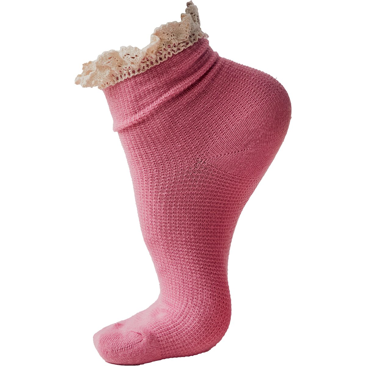 Image of Free People Beloved Waffle Knit Ankle Sock - Women's Bubblegum, One Size