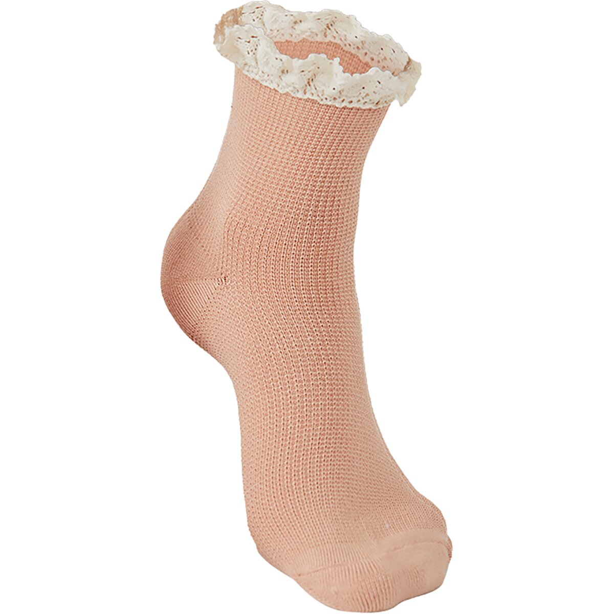Image of Free People Beloved Waffle Knit Ankle Sock - Women's Old Rose, One Size