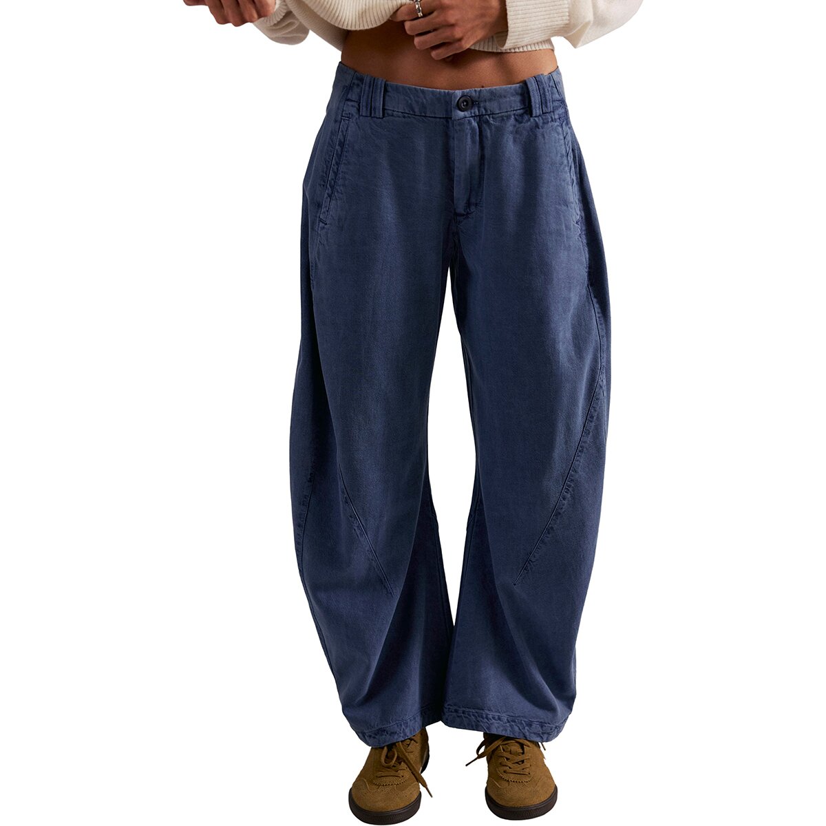 Image of Free People Spotlight Washed Trouser - Women's Flint Stone, 8