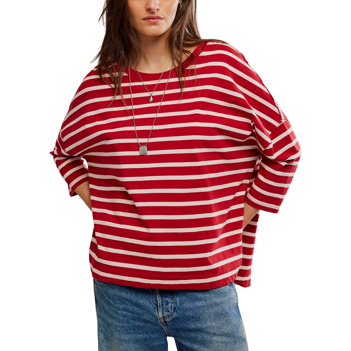 Image of Free People 2 Sense Long-Sleeve Top - Women's Berry Combo, XS