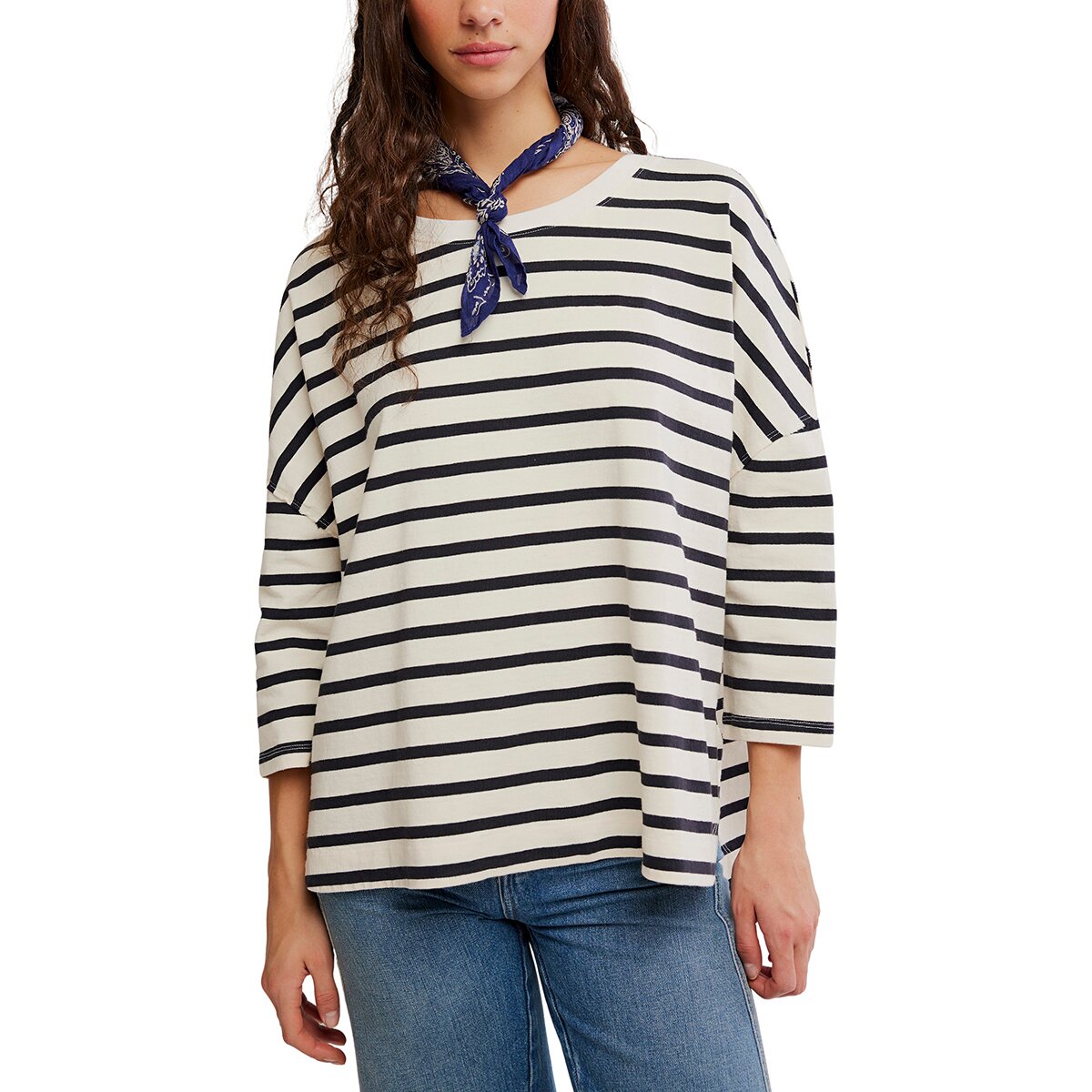 Image of Free People 2 Sense Long-Sleeve Top - Women's Ivory Combo, XS