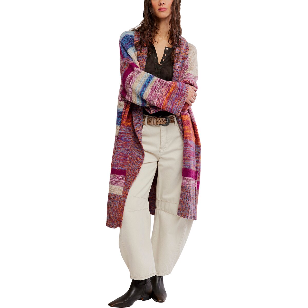 Image of Free People Enid Cardi - Women's Ocean Sunset Combo, M