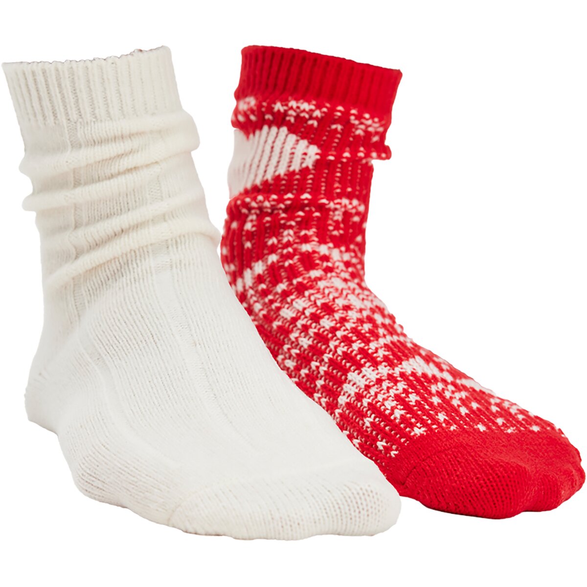 Image of Free People Nordic Knit Sock Pack - Women's Red Combo, One Size