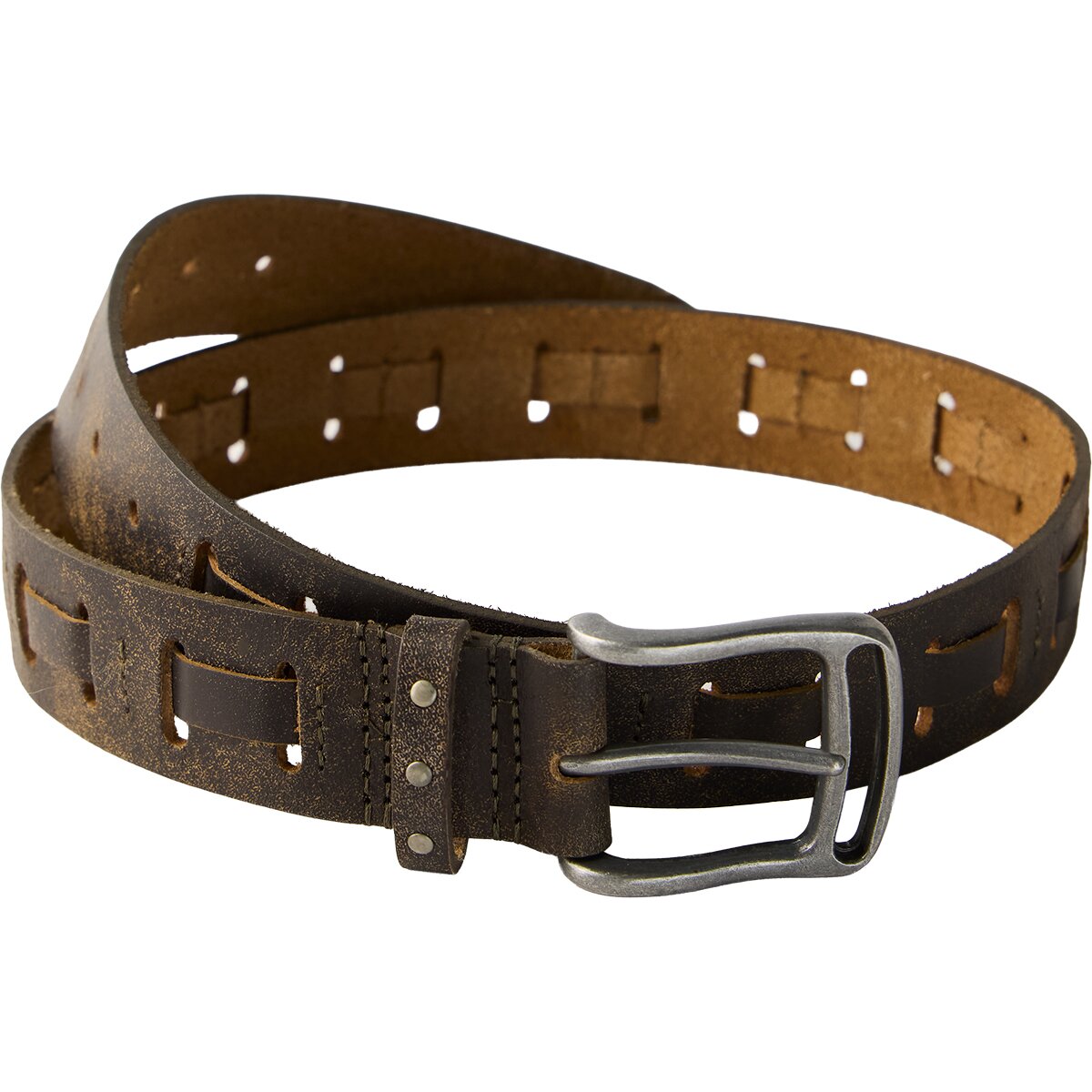 Image of Free People WTF Dallas Distressed Belt Onyx, M/L