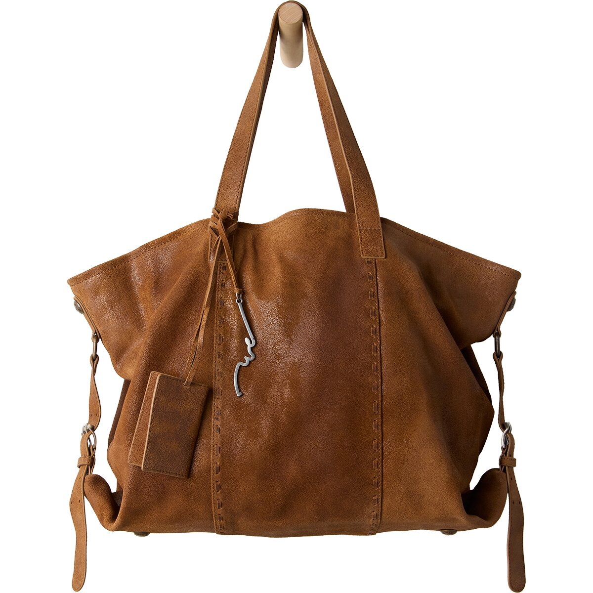 Image of Free People Wtf Hollis Tote Cognac, One Size